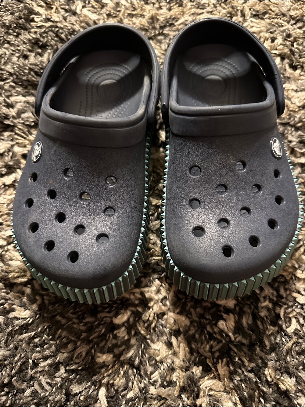 Kids navy crocs